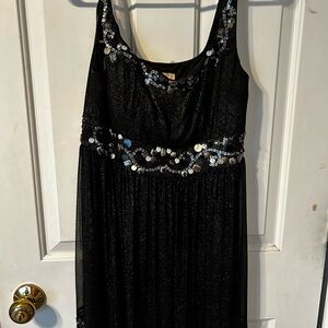 Elegant Black t Sequin Evening /Cocktail Dress